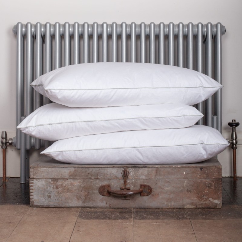Daunen-Kopfkissen 80x80cm und 40x80cm