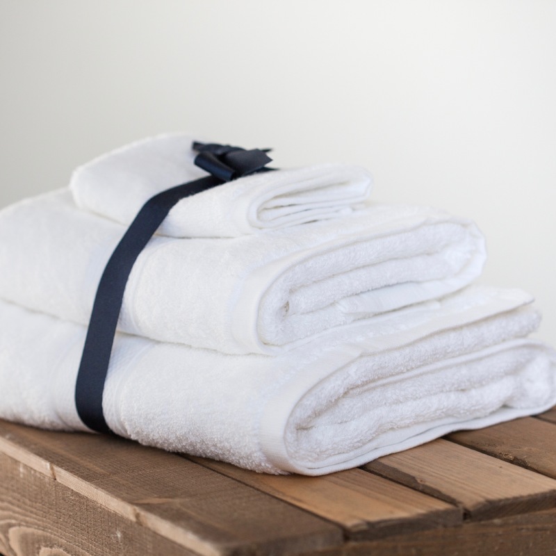 Handtuch-Set in Weiß